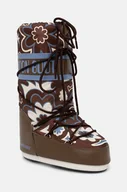 Śniegowce damskie - Moon Boot śniegowce MB ICON FLOWER kolor brązowy 80D1402940 MH07 - miniaturka - grafika 1