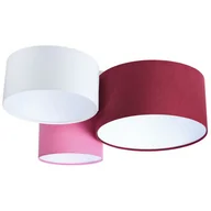 Oprawy, klosze i abażury - Kolorowa plafoniada z białym wnętrzem abażura T1-K96 - miniaturka - grafika 1