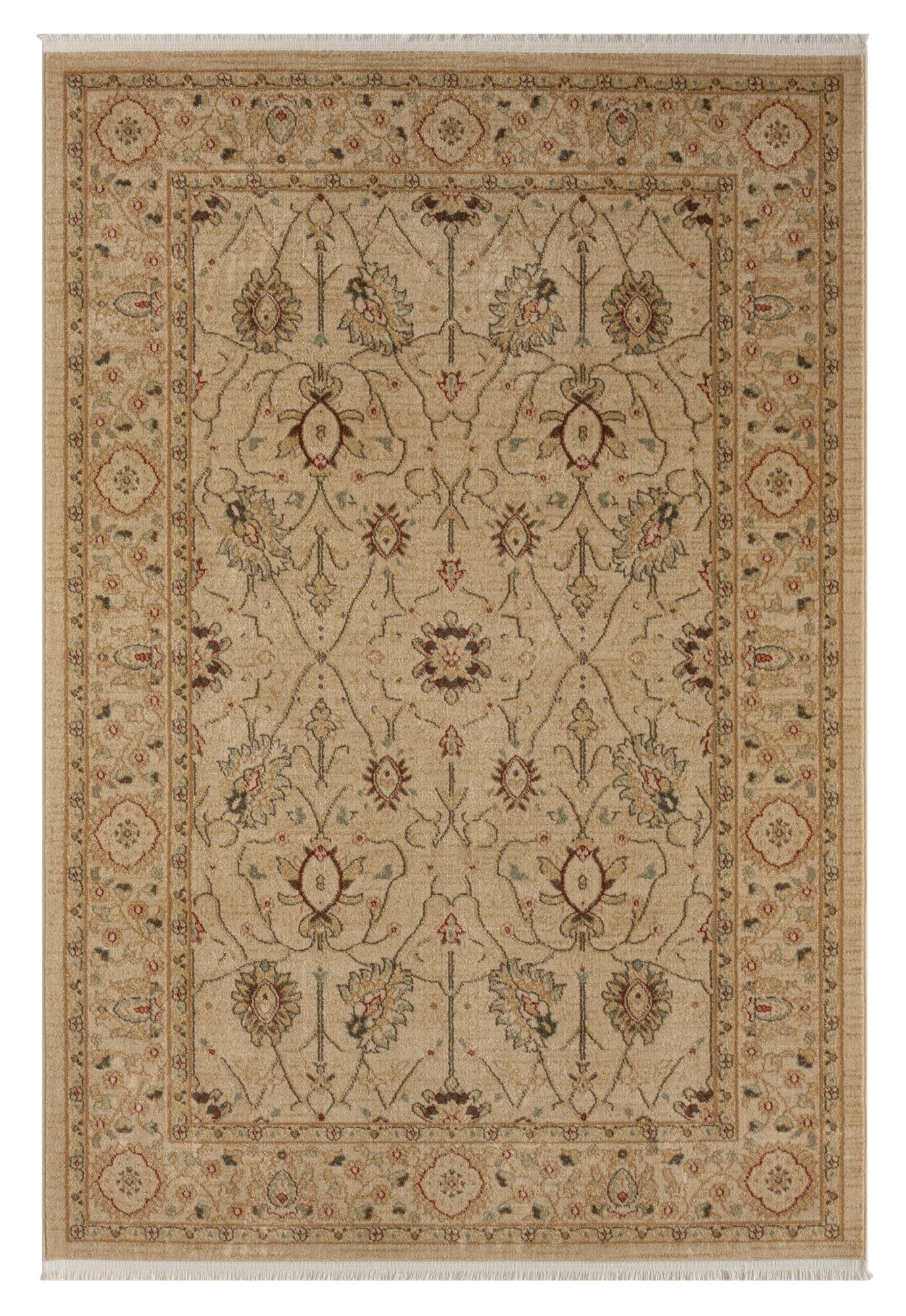Dywan MY-RUG, dywan z krótkim włosiem Ben 0, 230x160, orientalny wygląd, szlachetny połysk, złoty, klasyczny wzór, prostokątny