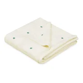 Koce i narzuty dla dzieci - BabyMatex Kocyk bambusowy 80x100 Accent kremowy - miniaturka - grafika 1