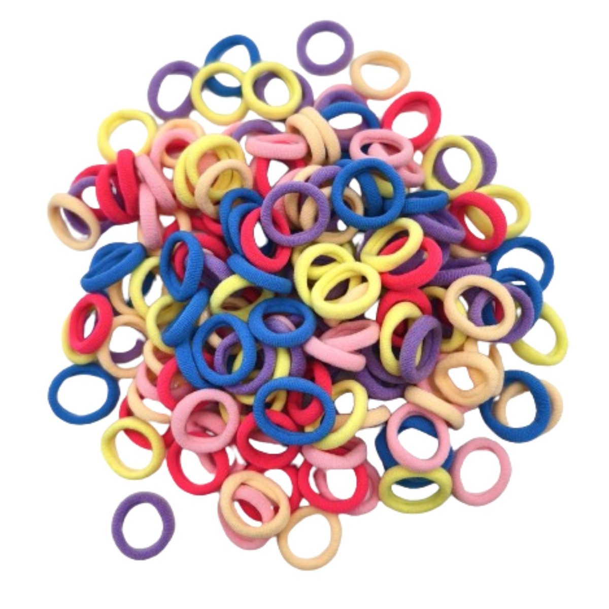 Gumki do Włosów Kolorowe Zestaw 100 Sztuk Małe Mini Frotki Bezpieczne