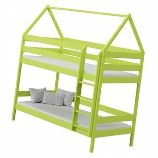 Zielone łóżko przypominające domek z materacami L9-K78 - Łóżka dla dzieci i młodzieży - miniaturka - grafika 1