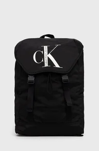 Calvin Klein Jeans plecak damski kolor czarny duży z nadrukiem - Plecaki - miniaturka - grafika 1