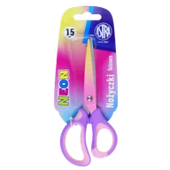 Nożyczki dla dzieci - Nożyczki szkolne ergonomiczne Astrakids Neon 15 cm. - ASTRA art-pap - miniaturka - grafika 1
