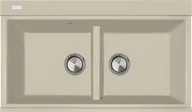 Zlewozmywaki - Zlew PLADOS LUX 86.20 SAHARA (szampan 55) (LX862055) - miniaturka - grafika 1