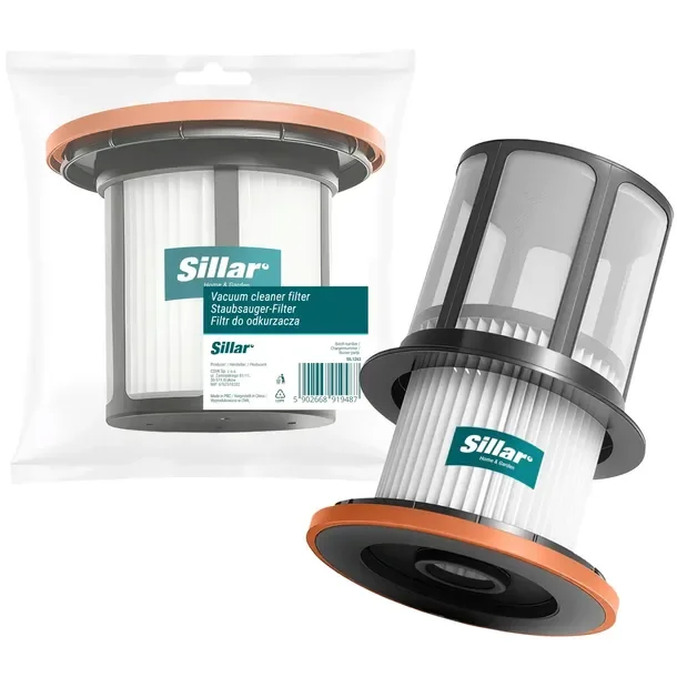 1x Kompletny filtr Sillar do odkurzacza pionowego Bosch Unlimited Serie 6