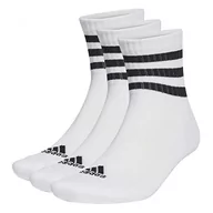 Rajstopy - adidas Paia Di Calzini Al Ginocchio 3 paski odzież sportowa, rajstopy, czarno-białe, XL, czarny i biały, X-Large - miniaturka - grafika 1