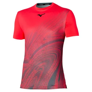 Koszulka męska Mizuno  Charge Shadow Graphic Tee Radiant Red L - Koszulki sportowe męskie - miniaturka - grafika 1