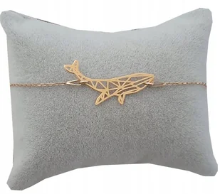 Złota bransoletka orka wieloryb origami srebro 925 - Bransoletki - miniaturka - grafika 1