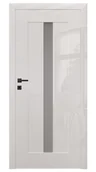 Drzwi wewnętrzne - Dre Drzwi Wewnętrzne Bezprzylgowe Z Szybą Ilis 2 Laminat Bianco - miniaturka - grafika 1