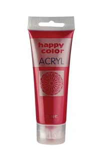 Happy Color Farba akrylowa, karminowy, 75 ml, - Farby i media malarskie - miniaturka - grafika 2