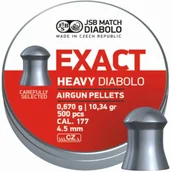 Amunicja do wiatrówek - Śrut 4,52 mm JSB Diabolo Exact Heavy 500 szt - miniaturka - grafika 1