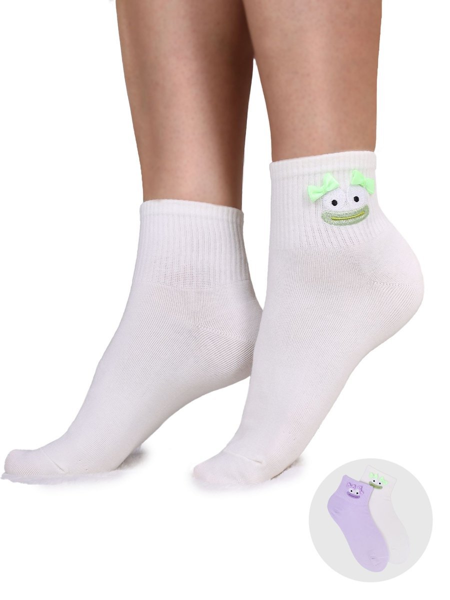 Skarpety bawełniane zabawne buźki 2PAK 35-38 YOCLUB