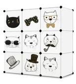 Szafy i szafki dla dzieci - Szafka modułowa dziecięca 9x - W02 - miniaturka - grafika 1