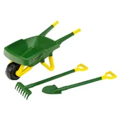 Zabawy w naśladowanie dorosłych - Klein John Deere Zestaw Z Taczką Ogrodowy Na Ogród Dla Dzieci Grabie Łopatka - miniaturka - grafika 1