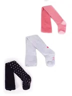 Rajstopy - YoClub, Rajstopy dziewczęce, bawełniane we wzory, 3PAK, 56/62 - miniaturka - grafika 1