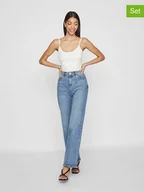 Koszulki i topy damskie - Vila Topy (2 szt.) w kolorze białym - miniaturka - grafika 1