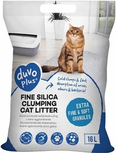 Duvo+ Silica Clumping Żwirek Silikonowy Dla Kota 6kg 16L - Żwirek dla kotów - miniaturka - grafika 1