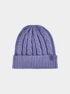 Czapki damskie - 4F Czapka zimowa damska - granatowa Uniwersalny - miniaturka - grafika 1