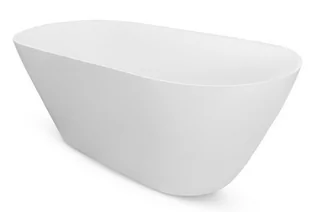 Besco Moya wanna wolnostojąca 160x68 cm owalna biały mat/złoty #WMMB-160MKG - Wanny - miniaturka - grafika 2