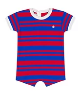 Spodenki damskie - Petit Bateau A0740 szorty dresowe, Biały Perse/Czerwony Peps, 12 Miesięcy Dziecko, Biały Zagubiony/Czerwony Peps, 12 miesięcy - miniaturka - grafika 1