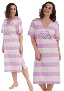Koszula Nocna bawełna 3XL Vienetta duże rozmiary - Bielizna nocna - miniaturka - grafika 1