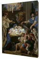 Ikony i obrazy sakralne - Obraz religijny na desce lipowej, Boże Narodzenie - miniaturka - grafika 1