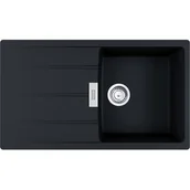 Zlewozmywaki - Franke Centro CNG 611-86 GSC Zlewozmywak granitowy jednokomorowy 86x50 cm onyx 114.0687.330 - miniaturka - grafika 1