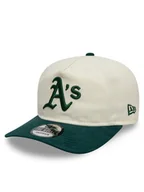Czapki męskie - New Era Czapka z daszkiem Script Oakland Athletics Golfer 60595252 Biały - miniaturka - grafika 1