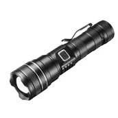 Latarki - Mocna latarka o wyjątkowo dużej jasności, z wodoodpornym kablem transmisji danych typu C, 5 trybami pracy, idealna na kemping, polowanie i nie tylko. - miniaturka - grafika 1