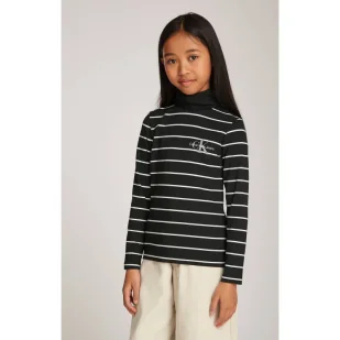 CALVIN KLEIN JEANS Bluzka Slim Fit - Bluzy dla dziewczynek - miniaturka - grafika 1