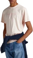 Koszulki męskie - Pepe Jeans Koszulka męska Jayden, Różowy (Spritzer), XL - miniaturka - grafika 1
