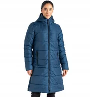 Kurtki damskie - Damska kurtka zimowa długi płaszcz Dare2b DWN451 ZV7 niebieski L - miniaturka - grafika 1