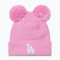 Czapki damskie - Czapka zimowa damska New Era Wmns Double Pom La Dodgers pastel pink - miniaturka - grafika 1
