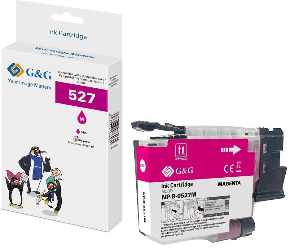 Tusz G&G Kompatybilny z Brother LC527M 900 stron Magenta 22059