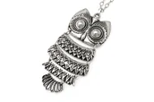 Wisiorki - Wisiorek Naszyjnik Sowa Japan Style Retro - miniaturka - grafika 1