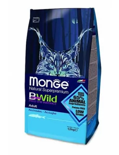 Monge BWild Anchois 1,5 kg - Sucha karma dla kotów - miniaturka - grafika 1