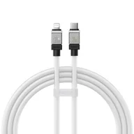 Kable - Kabel szybko ładujący Baseus USB-C do Lightning CoolPlay Series 20W 1m (biały) - miniaturka - grafika 1