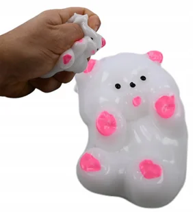 Rozciągliwy Gniotek Zabawka Antystresowa Miś Glut Slime Biały Misiek - Zabawki sensoryczne Rozciągliwy Gniotek Zabawka Antystresowa Miś Glut Slime Biały Misiek - Zabawki sensoryczne - miniaturka - grafika 1
