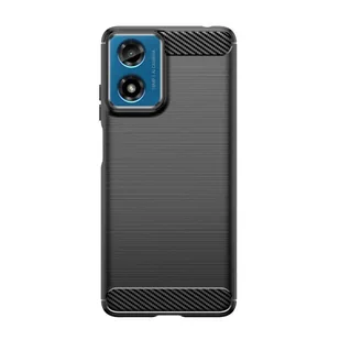Etui MOTROLA MOTO G24 / G24 POWER / G04 Tech-Protect TPU Carbon czarne - Etui i futerały do telefonów - miniaturka - grafika 2