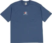 Koszulki męskie - Koszulka męska Champion Crewneck niebieska 220270 BS099 2XL - miniaturka - grafika 1