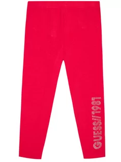 Spodnie i spodenki dla dziewczynek - Guess Legginsy J1YB01 J1311 Różowy Slim Fit - grafika 1