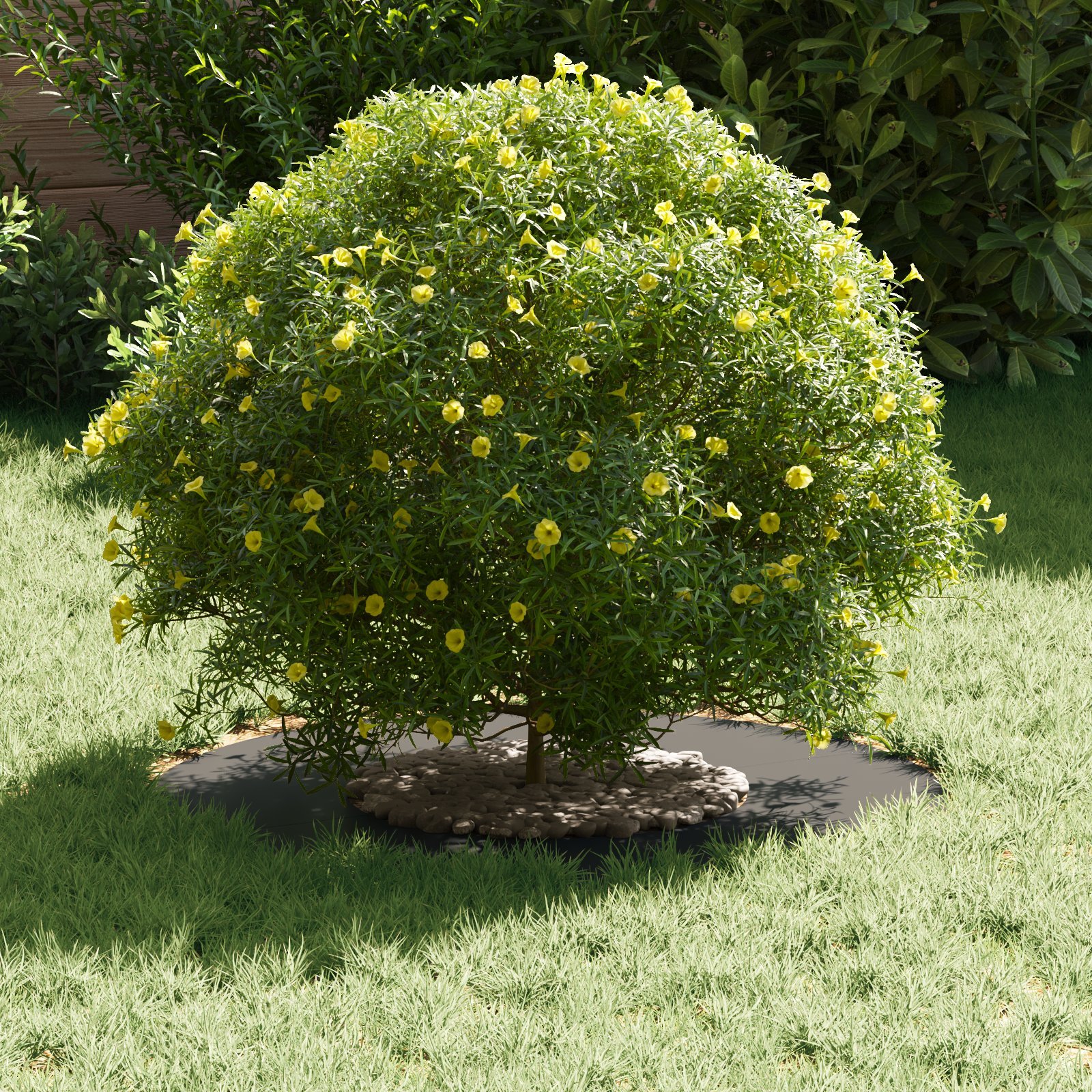 vidaXL Płaski pierścień na drzewo , czarny 30/60 cm, stal