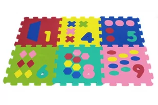 Artyk 6 elementów Puzzle piankowe cyfry GXP-563350 - Układanki dla dzieci - miniaturka - grafika 2