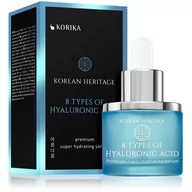 Serum do twarzy - KORIKA Korean Heritage 8 Types of Hyaluronic Acid Premium Super Hydrating Serum nawilżające serum do twarzy z 8 rodzajami kwasu hialuronowego Hydrating Face Serum 30 ml - miniaturka - grafika 1