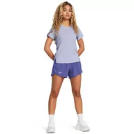 Spodnie sportowe damskie - Damskie spodenki do biegania Under Armour UA Fly By Short - fioletowe - UNDER ARMOUR - miniaturka - grafika 1
