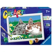 Zabawki kreatywne - Ravensburger Malowanka CreArt Kotki na łące 20074 20074 - miniaturka - grafika 1
