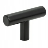 Meble modułowe i akcesoria - Gałka meblowa reling metalowa czarna nowoczesna gałka do szafki - miniaturka - grafika 1