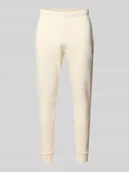 Spodnie sportowe męskie - Spodnie dresowe o kroju regular fit z mieszanki bawełny - miniaturka - grafika 1