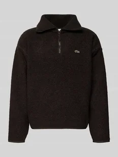 Bluza o kroju relaxed fit z ciepłego polaru z kołnierzem zapinanym - Bluzy męskie - miniaturka - grafika 1